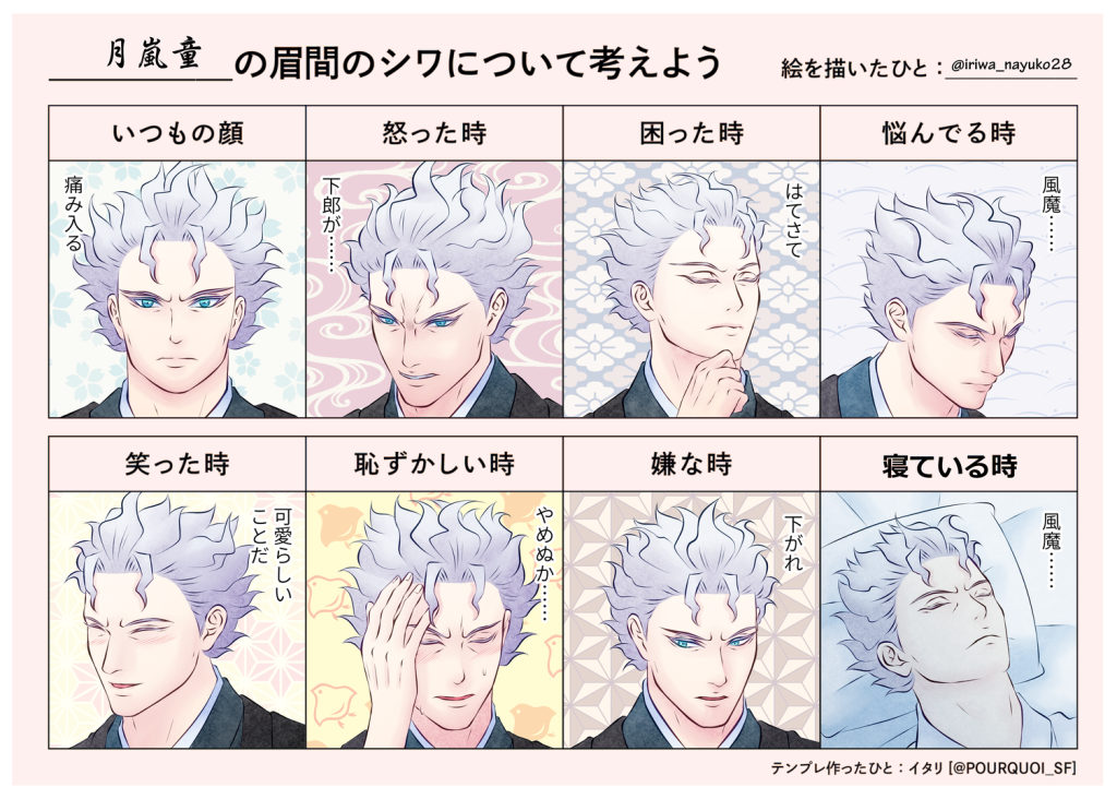 兄上の眉間のシワについて考えよう